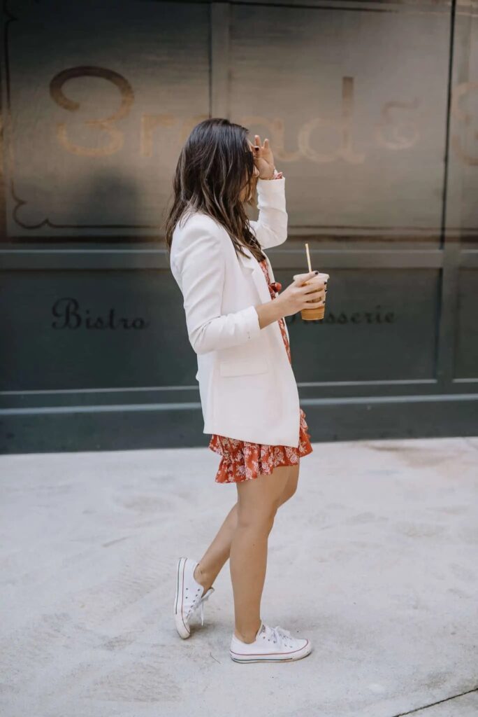 Sneakers to wear with summer dresses